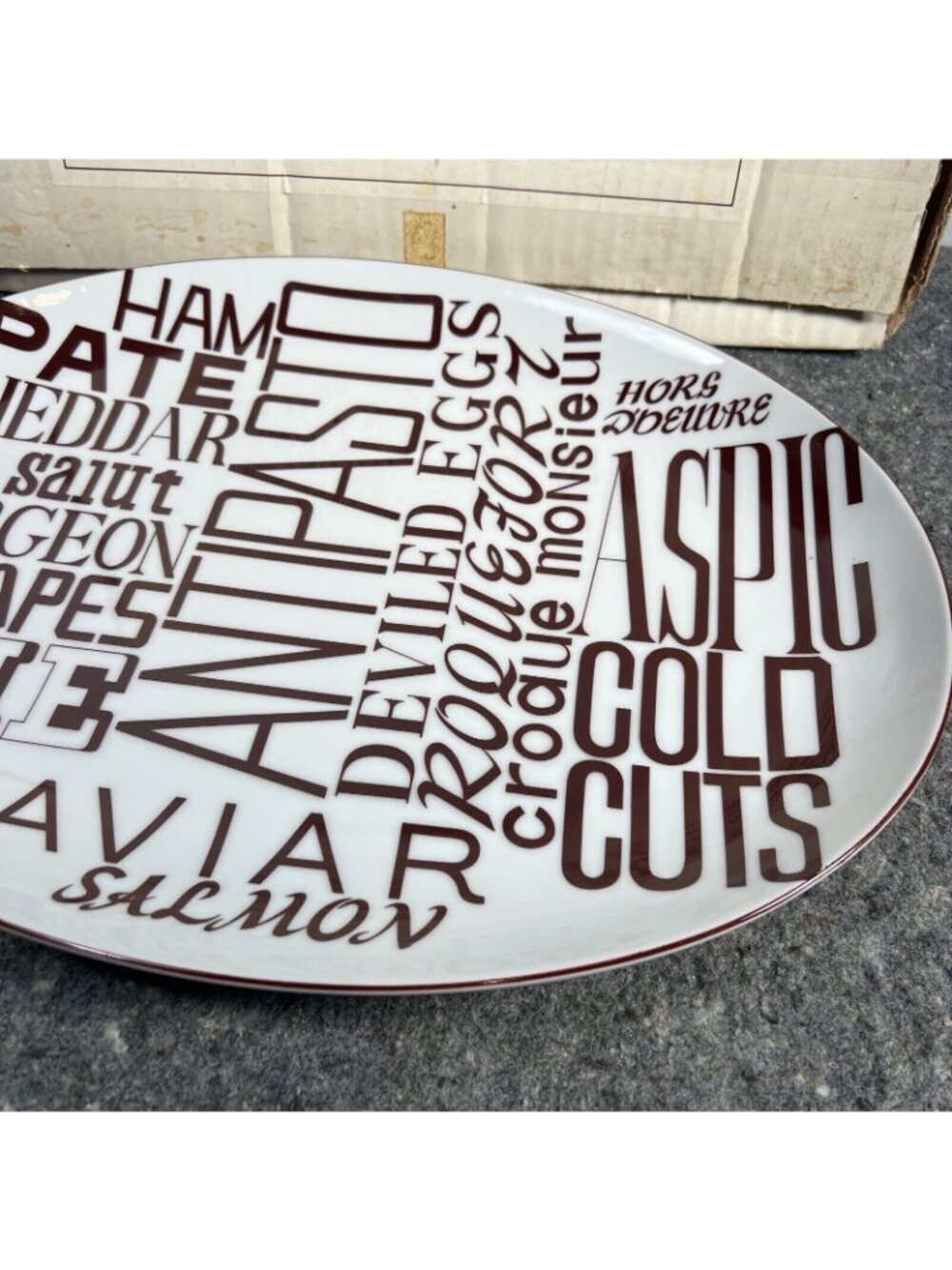 Vintage 1970s Platter by Amm for Taste Setter Collection - Made in Japan - W/Box - Picture 3 of 12